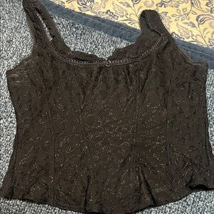 Arianne Black Lace Shapewear Top